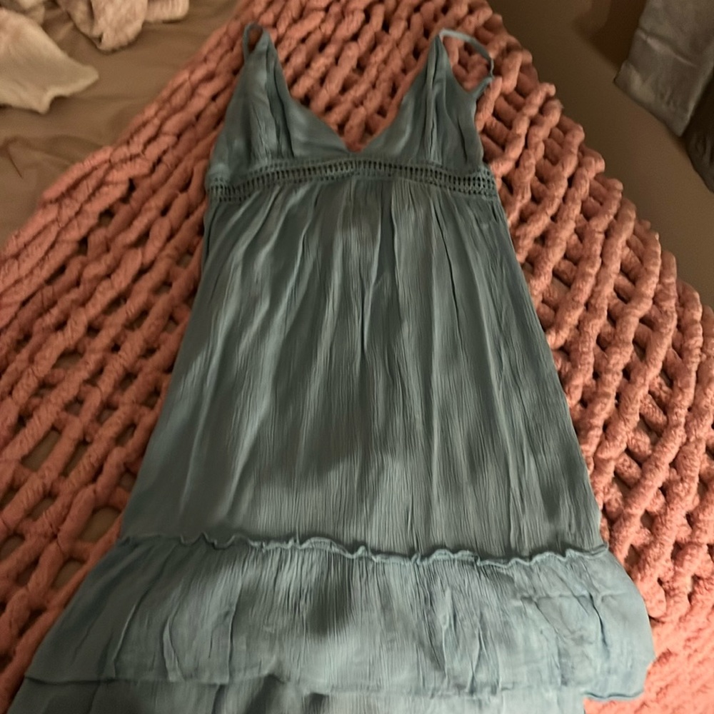 COPY - COPY - Blue flowy summery dress/cover up